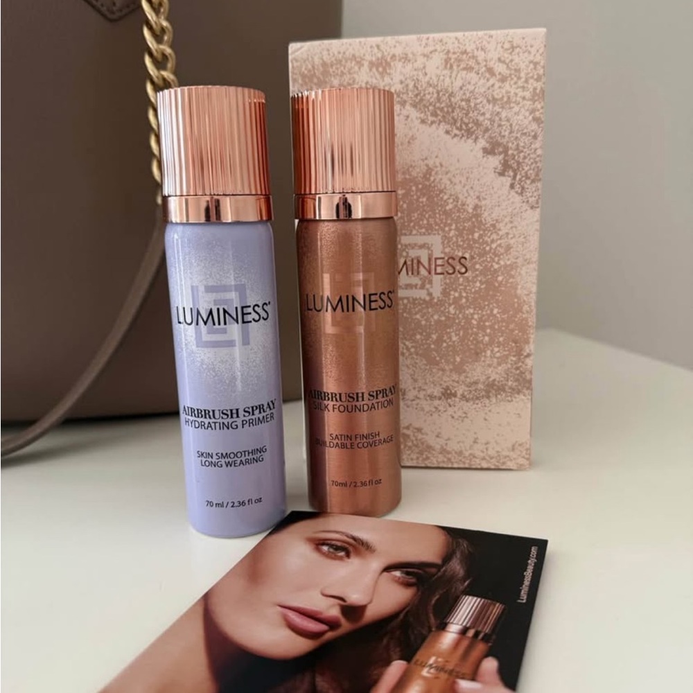 Luminess Airbrush Spray Primer and Foundation Set - Bronze and Lavender
